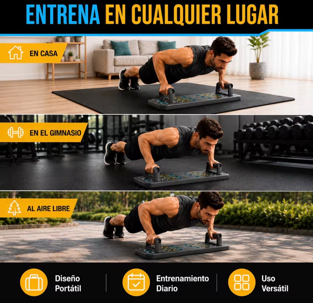 Tabla de Flexiones Multifuncional – Push Up Pro