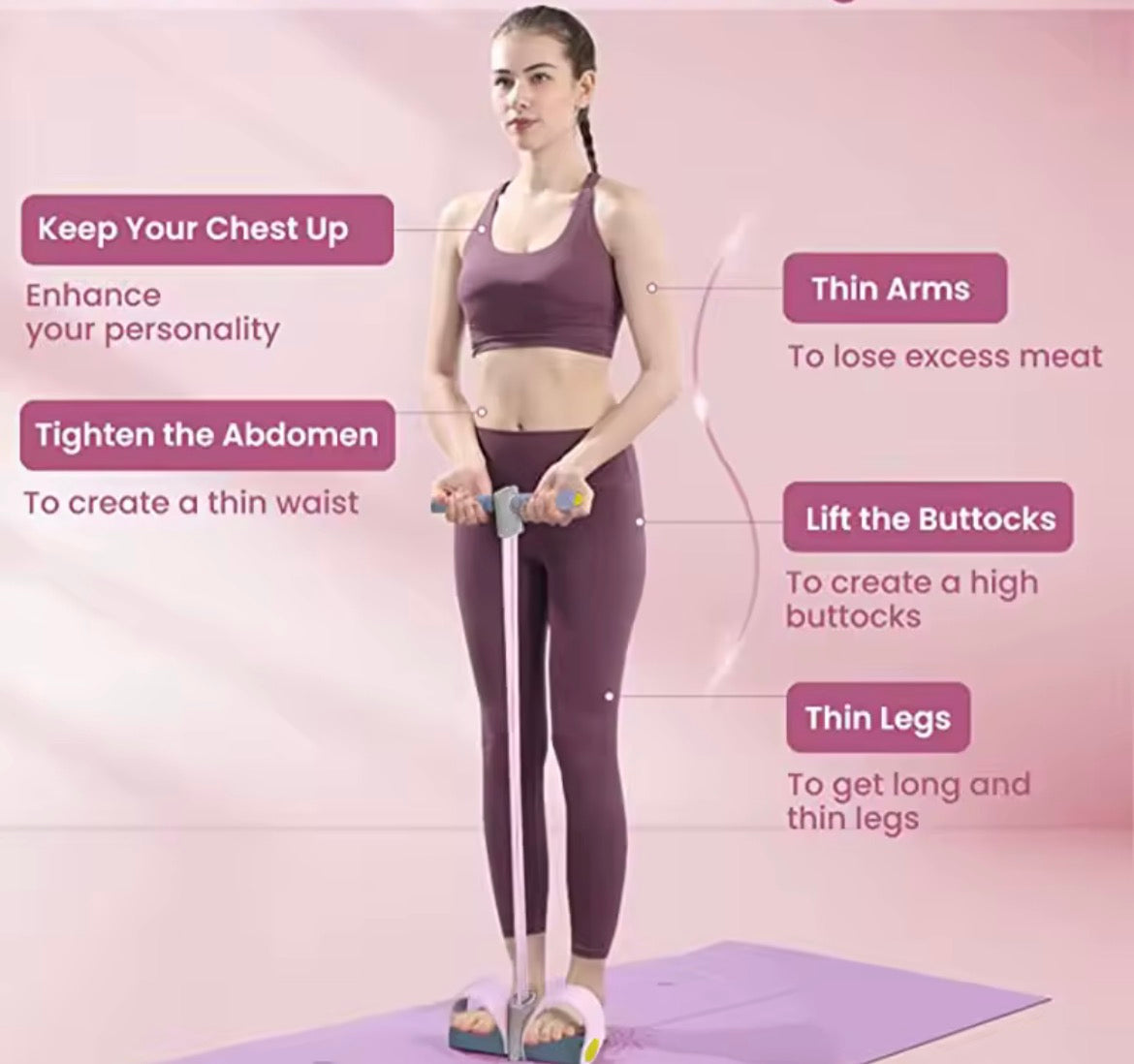 Kit de Bandas de Resistencia 4 en 1 – Entrenamiento y Yoga
