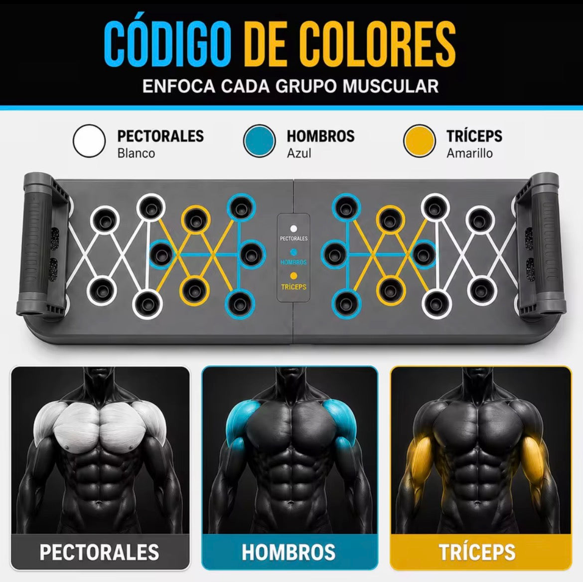 Tabla de Flexiones Multifuncional – Push Up Pro